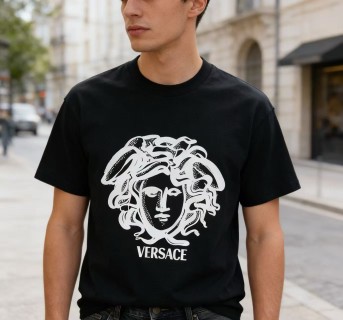Versace Medusa Head Black Short Sleeve T-Shirt view 2