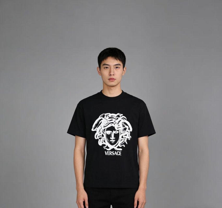 Versace Medusa Head Black Short Sleeve T-Shirt view