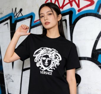 Versace Medusa Head Black Short Sleeve T-Shirt view 5