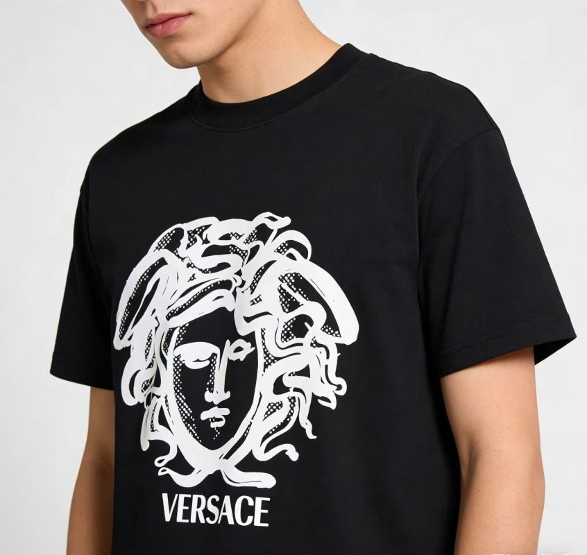Versace Medusa Head Black Short Sleeve T-Shirt view