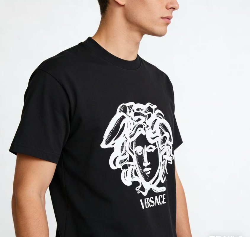 Versace Medusa Head Black Short Sleeve T-Shirt view