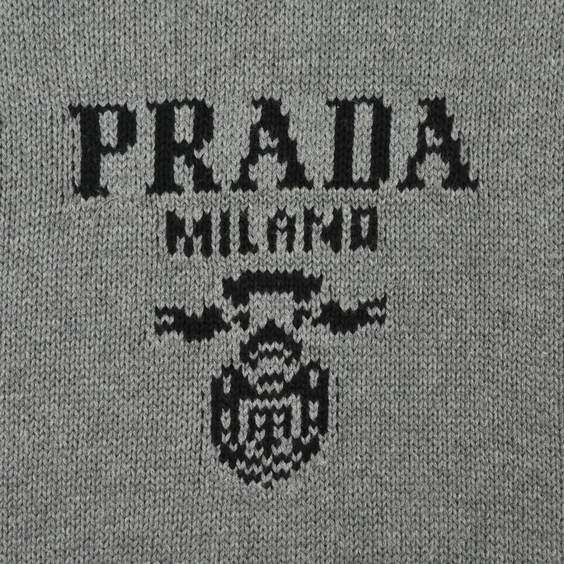 Grey Crewneck Sweater with Embroidered Logo view