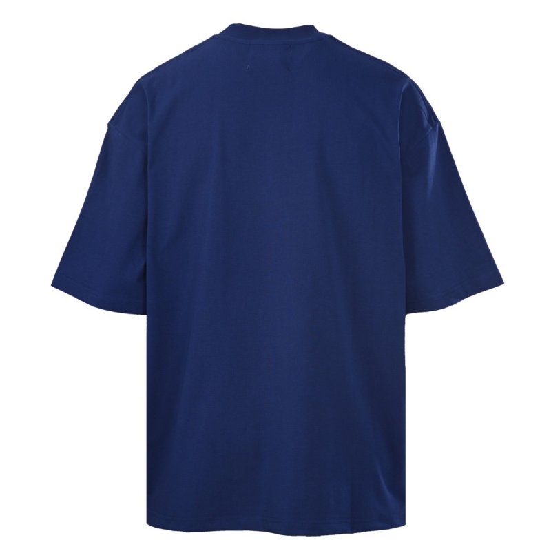 Navy Blue Oversized Graphic Print T-Shirt view