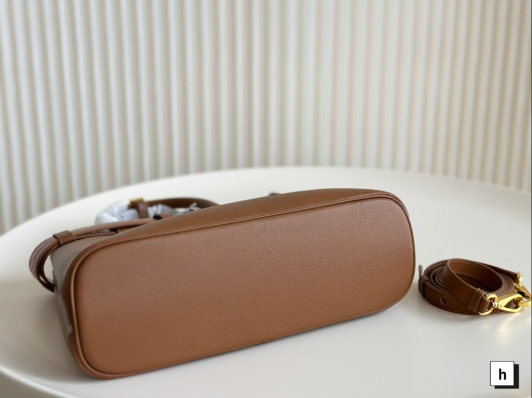 Prada Belt Bag Cognac Leather with Removable Strap view