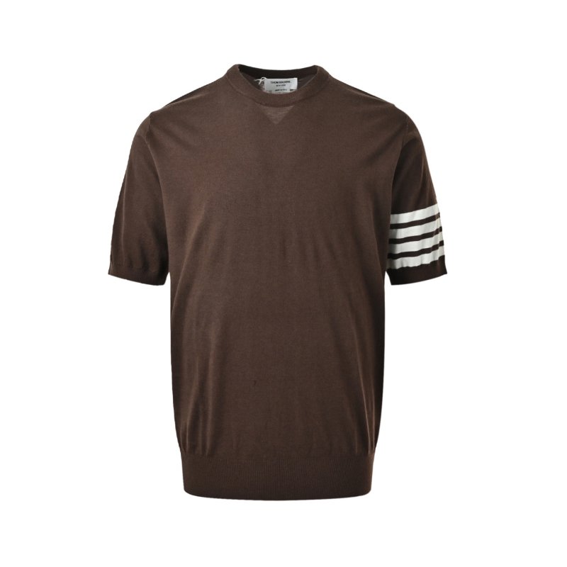 Brown Stripe Short-Sleeve T-Shirt view