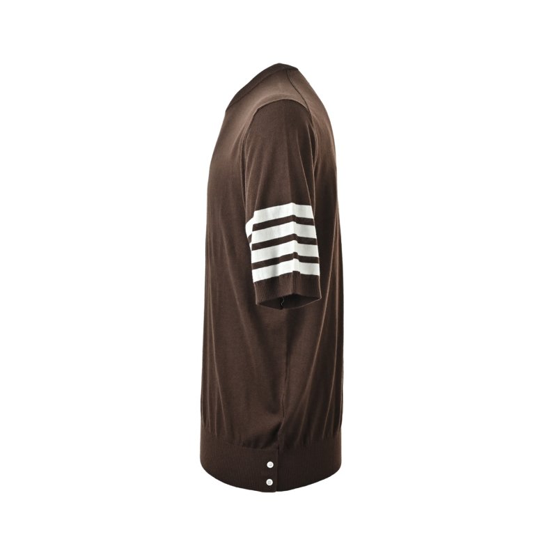 Brown Stripe Short-Sleeve T-Shirt view