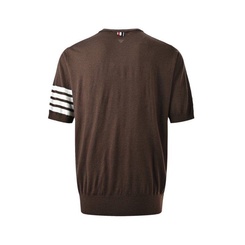 Brown Stripe Short-Sleeve T-Shirt view
