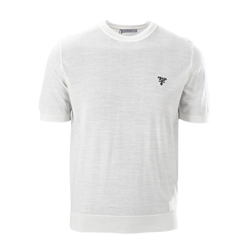 Prada Milano White Logo T-Shirt view