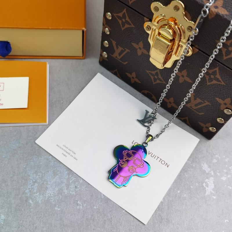 Louis Vuitton Vivienne Sound Pendant Necklace - Iridescent