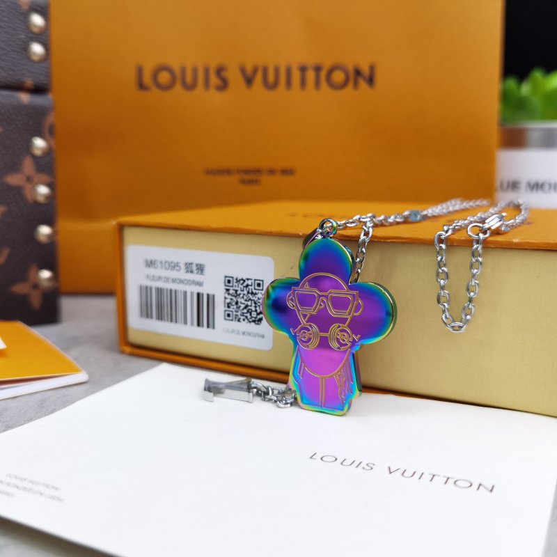 Louis Vuitton Vivienne Sound Pendant Necklace - Iridescent view