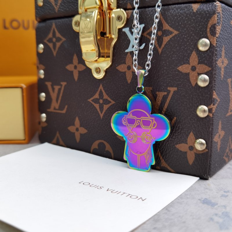 Louis Vuitton Vivienne Sound Pendant Necklace - Iridescent view