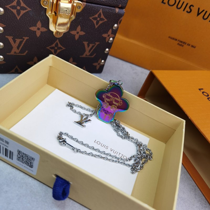 Louis Vuitton Vivienne Sound Pendant Necklace - Iridescent view