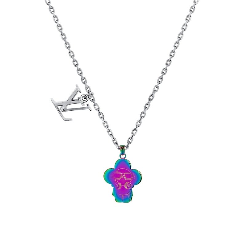 Louis Vuitton Vivienne Sound Pendant Necklace - Iridescent view