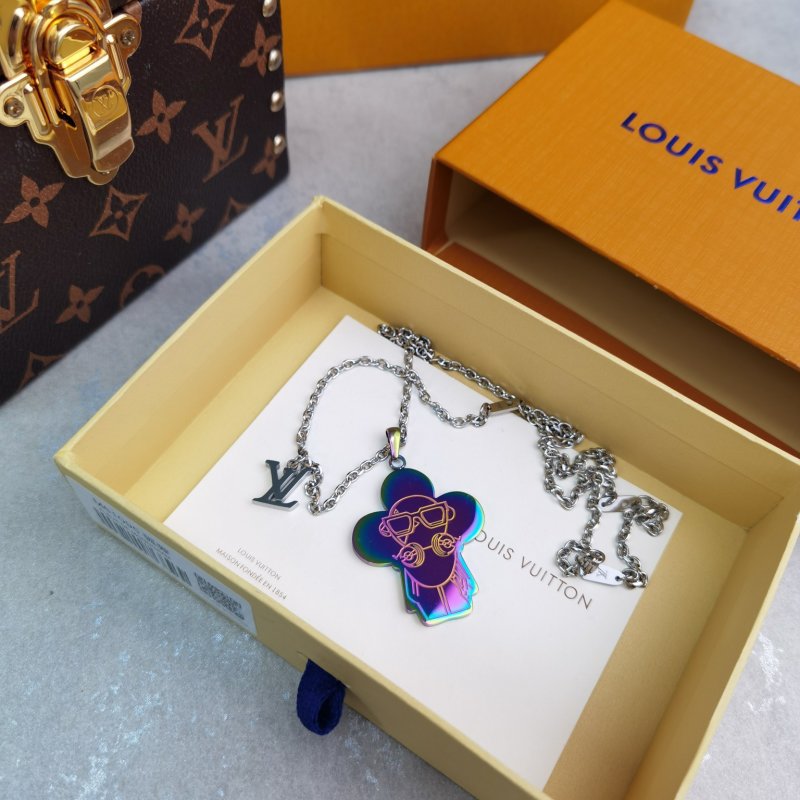 Louis Vuitton Vivienne Sound Pendant Necklace - Iridescent view