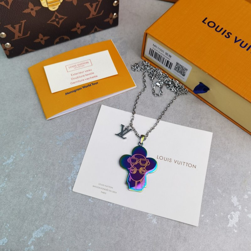 Louis Vuitton Vivienne Sound Pendant Necklace - Iridescent view