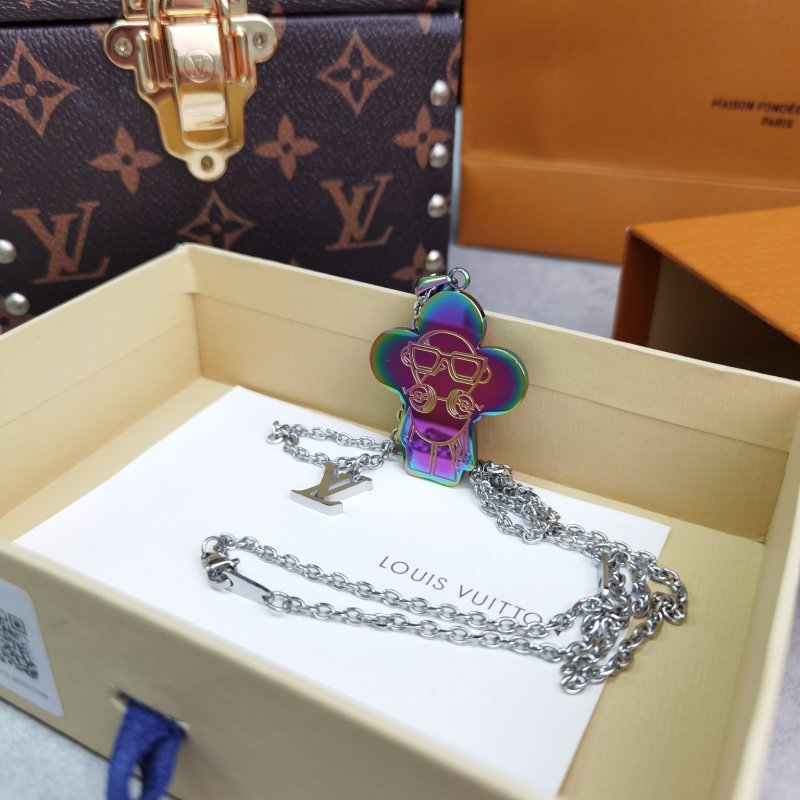Louis Vuitton Vivienne Sound Pendant Necklace - Iridescent view