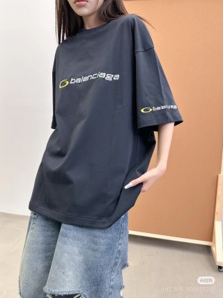 Balenciaga Logo Black T-Shirt view 2