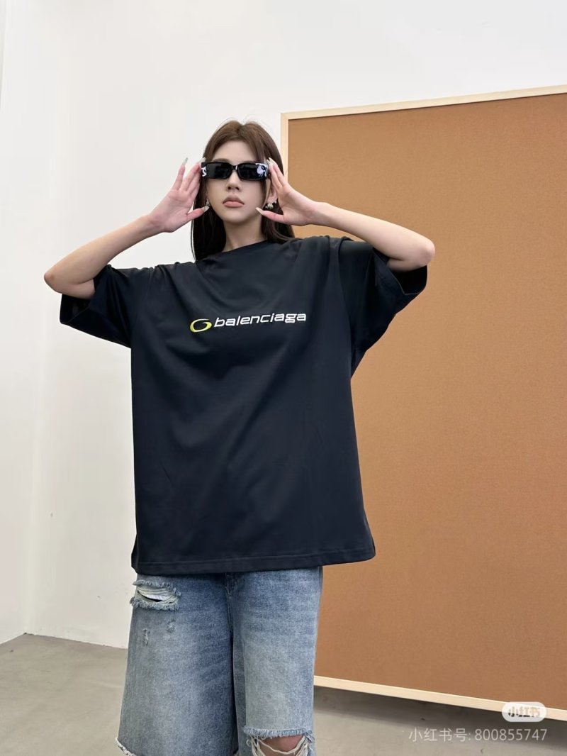 Balenciaga Logo Black T-Shirt view