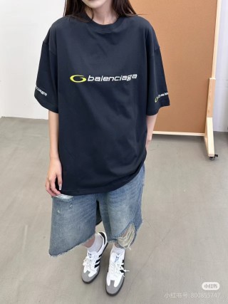 Balenciaga Logo Black T-Shirt view 6