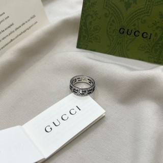 Gucci 925 Square G Pattern Ring Silver view 2