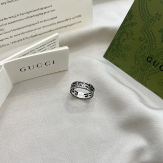 Gucci 925 Square G Pattern Ring Silver view 3
