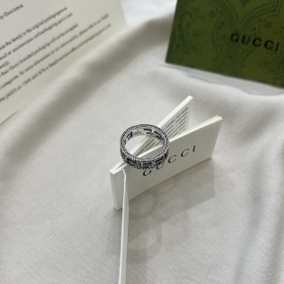 Gucci 925 Square G Pattern Ring Silver view 5