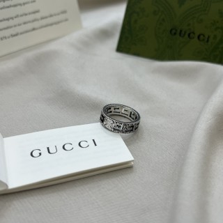 Gucci 925 Square G Pattern Ring Silver view 6