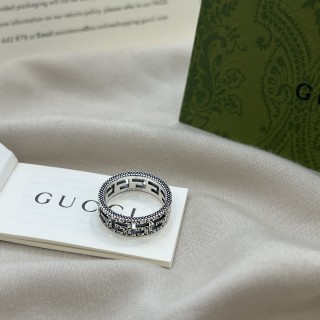 Gucci 925 Square G Pattern Ring Silver view 7