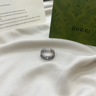 Gucci 925 Square G Pattern Ring Silver view 8