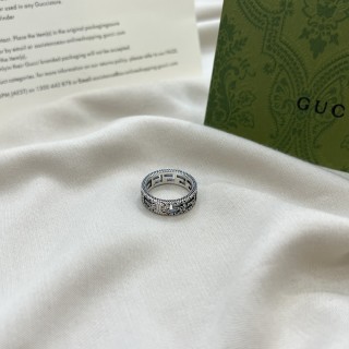 Gucci 925 Square G Pattern Ring Silver view 9