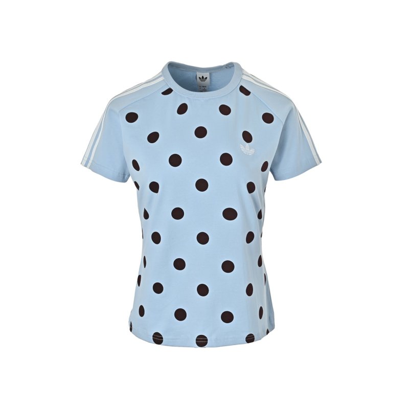 Adidas Trefoil Polka Dot T-Shirt Light Blue