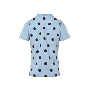 Adidas Trefoil Polka Dot T-Shirt Light Blue view 3