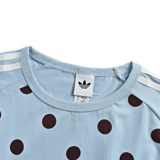 Adidas Trefoil Polka Dot T-Shirt Light Blue view 4