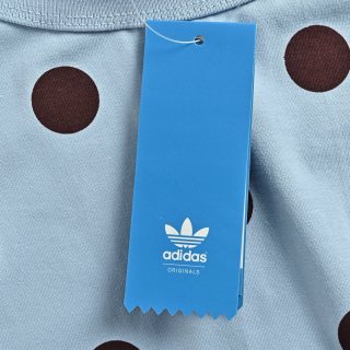 Adidas Trefoil Polka Dot T-Shirt Light Blue view 7