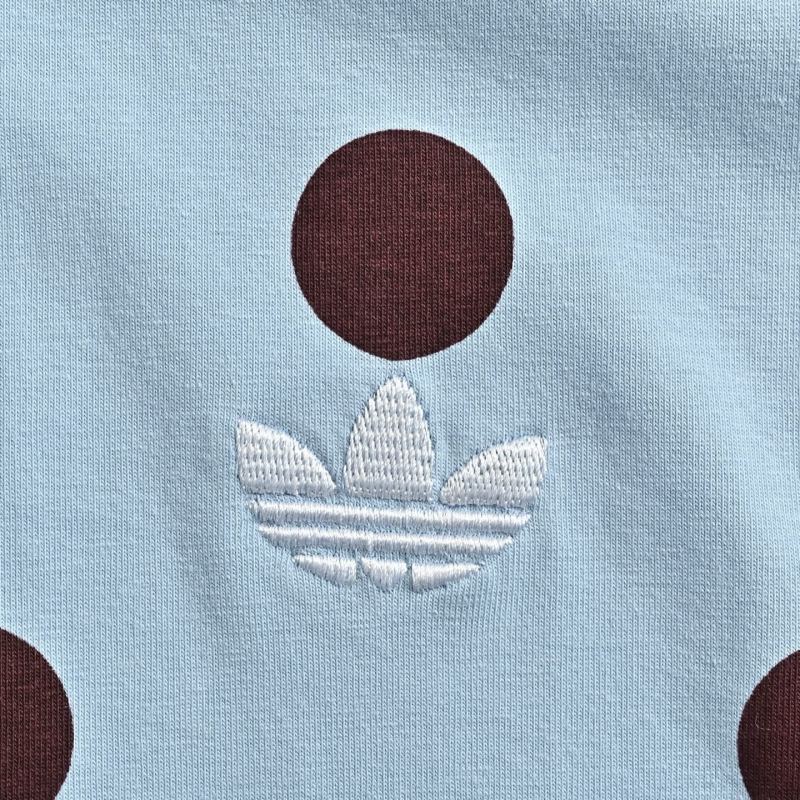 Light Blue Polka Dot Short Sleeve T-Shirt view