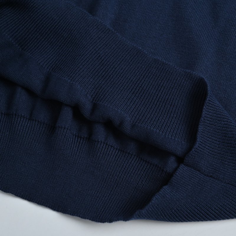Louis Vuitton 25SS Monogram Jacquard Wool Crewneck Sweater Navy view