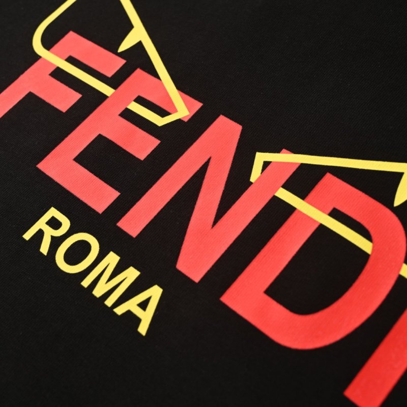 Fendi Roma Monster Eyes Black T-Shirt view