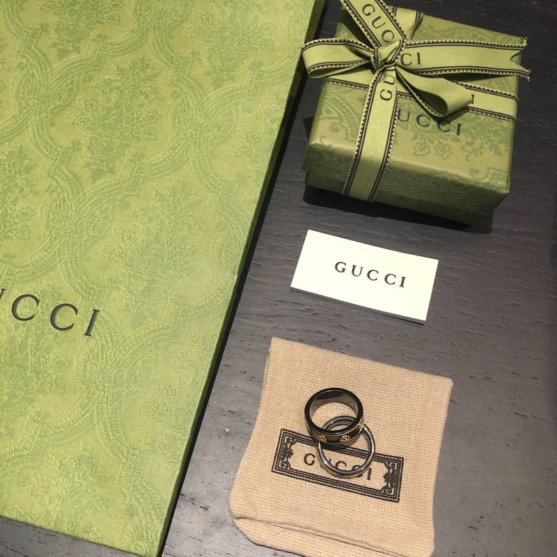 Gucci Double G Ceramic Ring Black