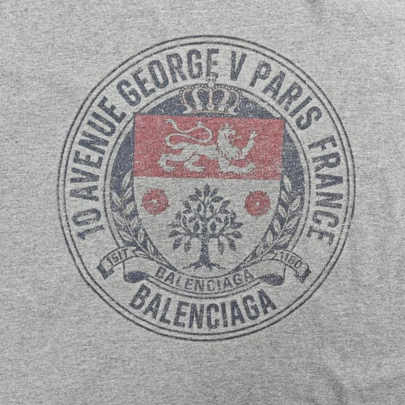 Vintage Graphic Print Grey T-Shirt view