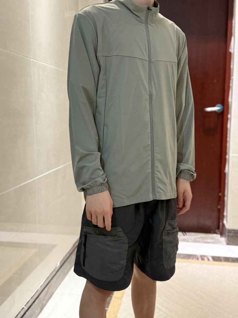 Sage Green Zip-Up Lightweight Jacket