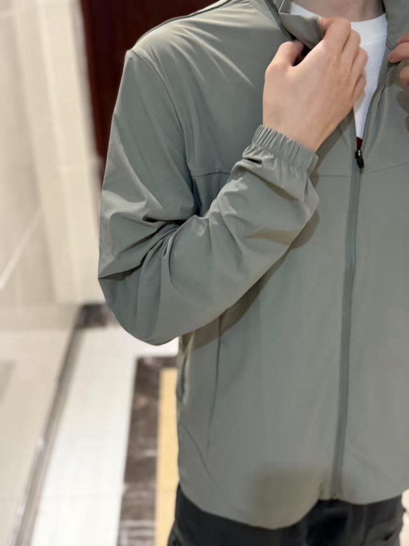 Sage Green Zip-Up Lightweight Jacket view
