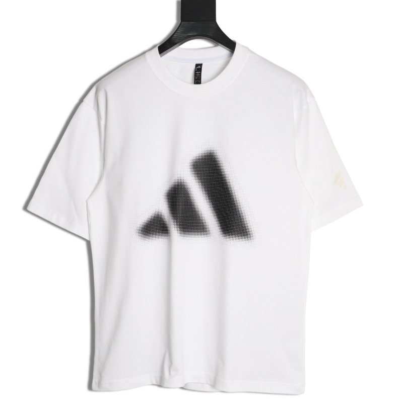 Adidas FOS Blurred Logo White T-Shirt