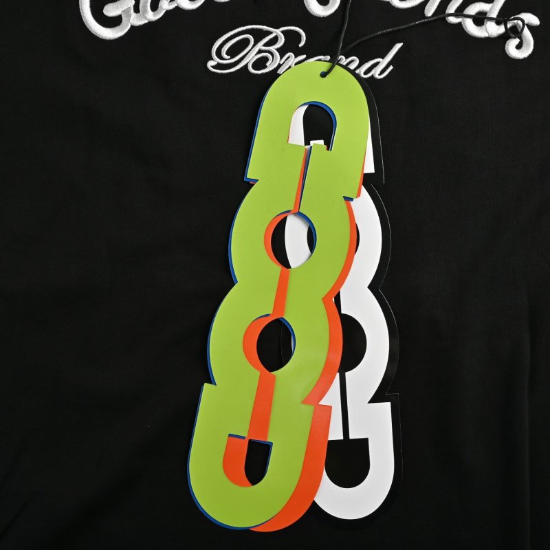 Black Graphic Print T-Shirt with Floral Bear Design view