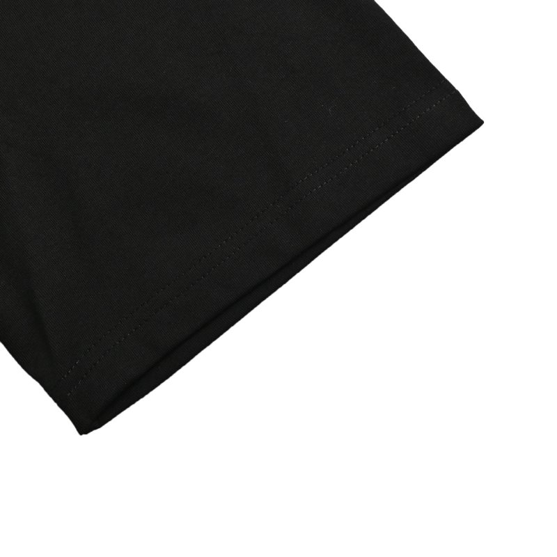 Black Graphic Print T-Shirt with Floral Bear Design view