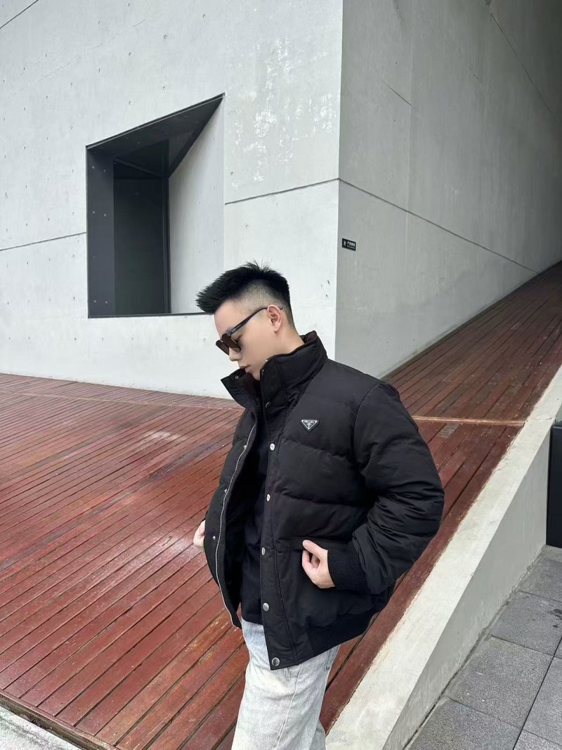 Prada Black Down Puffer Jacket