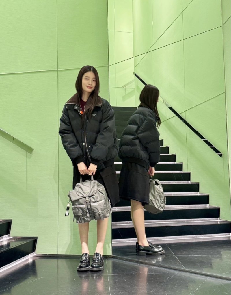 Prada Black Down Puffer Jacket view