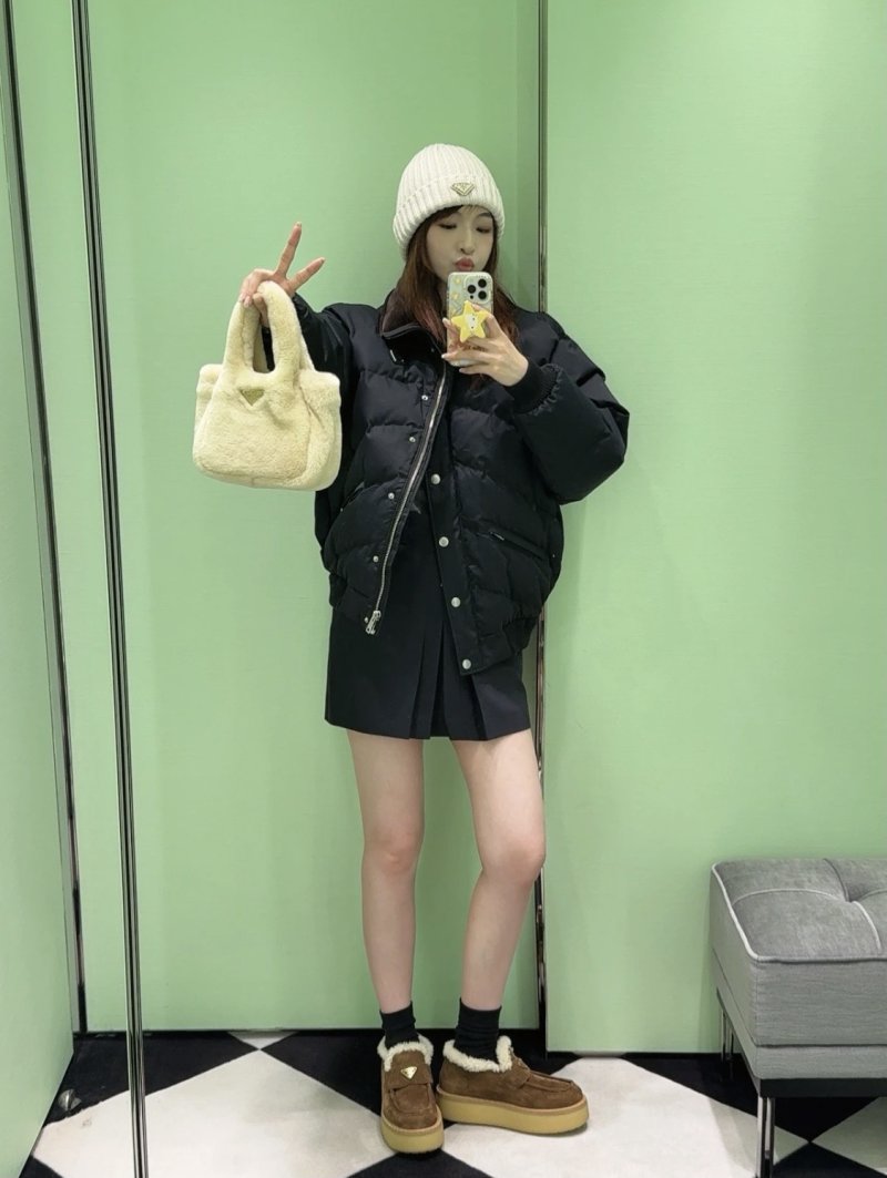 Prada Black Down Puffer Jacket view