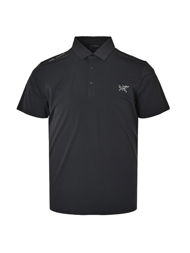 Arc'teryx Black Short-Sleeve Polo Shirt view