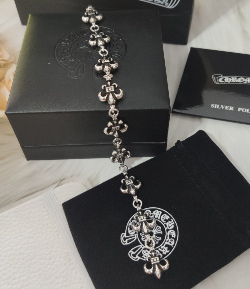 Chrome Hearts Anchor Link Silver Bracelet view
