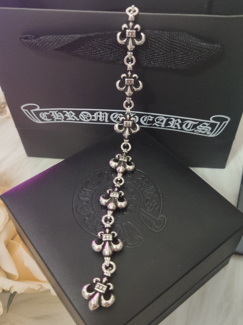 Chrome Hearts Anchor Link Silver Bracelet view